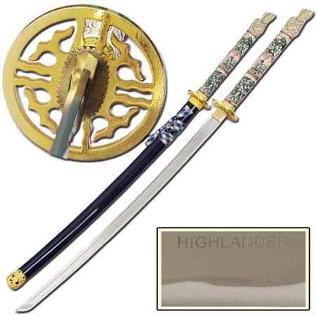 Highlander Connor Macleod Handmade Dragon Katana Sword
