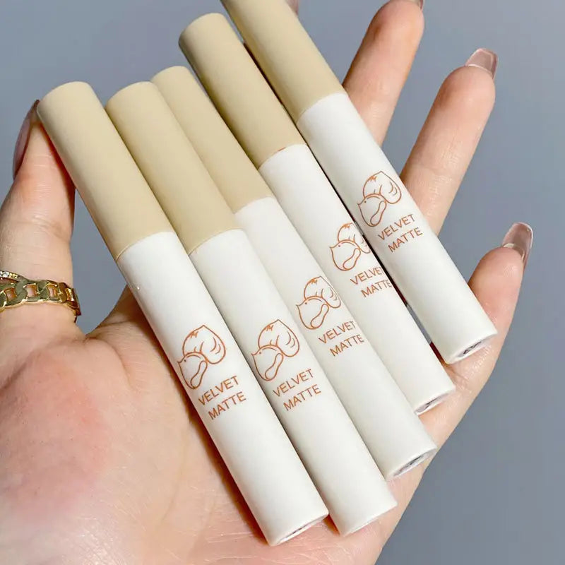 5-Piece Anime Matte Velvet Lip Glaze Set Long-Lasting, Waterproof Light Mist Finish
