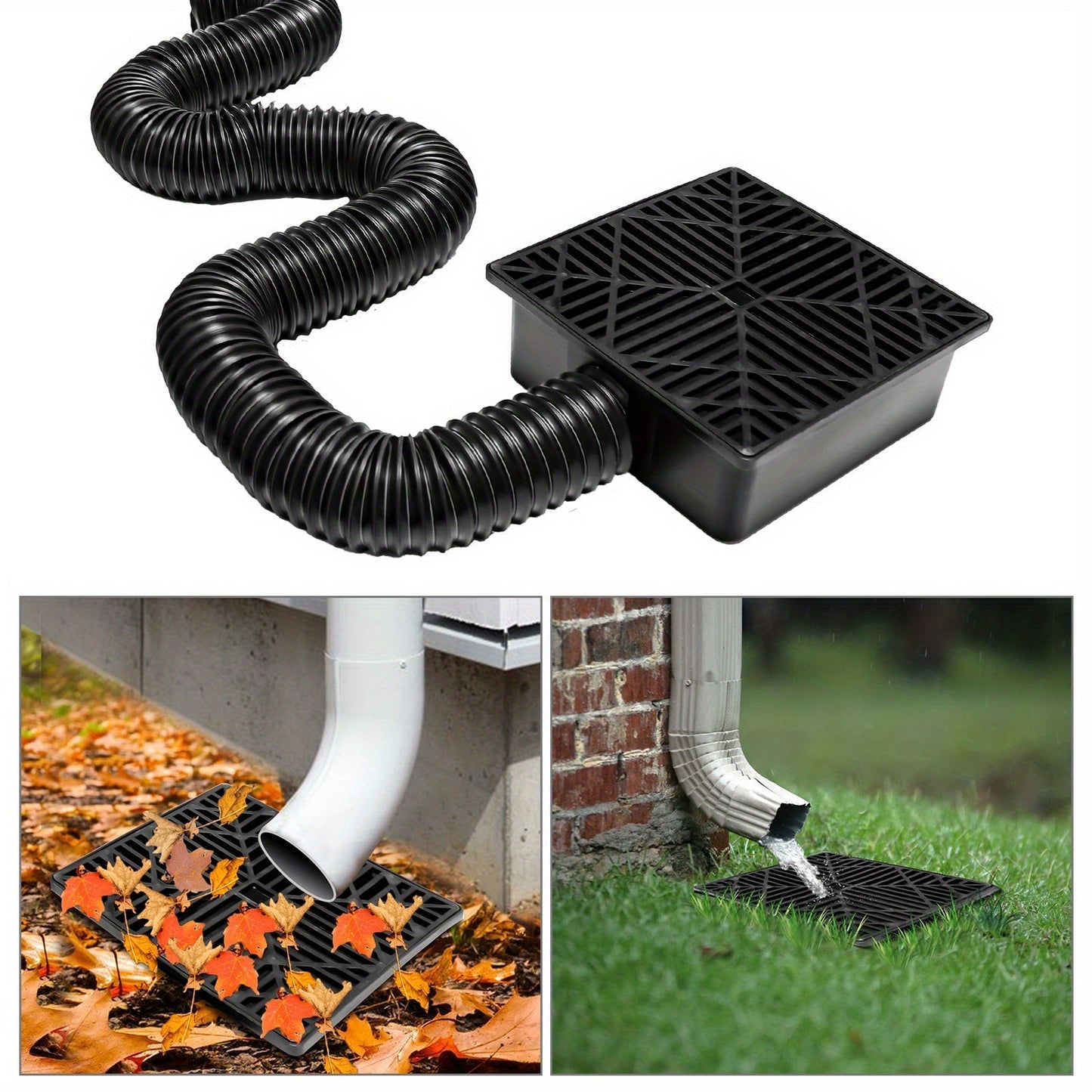 Flexible Rain Gutter Downspout Extension Kit