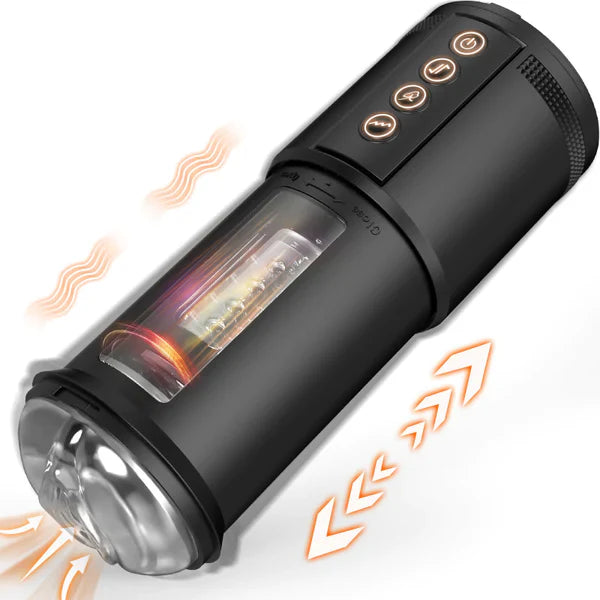 Eder-5 Sucking 5 Telescoping 10 Vibrating Automatic Male Masturbator - Male Masturbator product image for intimate wellness a