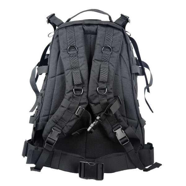 Large 600D Polyester 3D Outdoor Backpack Black