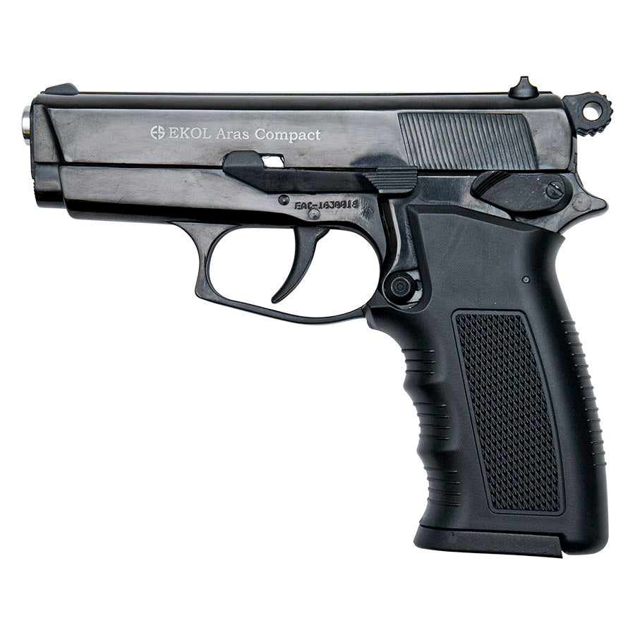 ARAS Compact HP Black - 9MM Blank Firing Replica Gun - TOPHATTER'S ARMORY DEALS