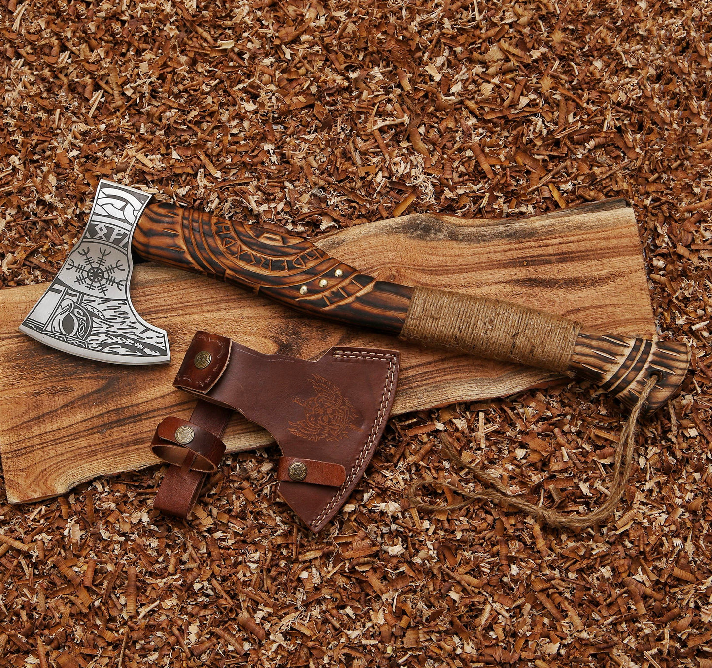 Helm of Awe Viking Axe Supreme Quality Bearded Axe