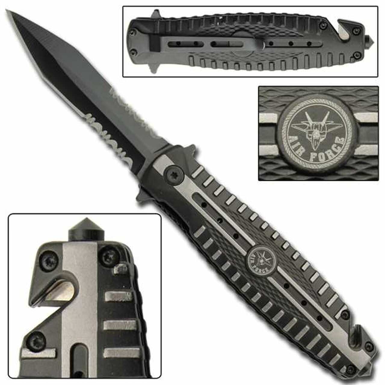 Spring Assist Tactical Military Knife