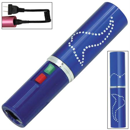 Electrika Lipstick 2.5 Million Volt Stun Gun Blue - 100 Lumen LED Flashlight - TOPHATTER'S ARMORY DEALS