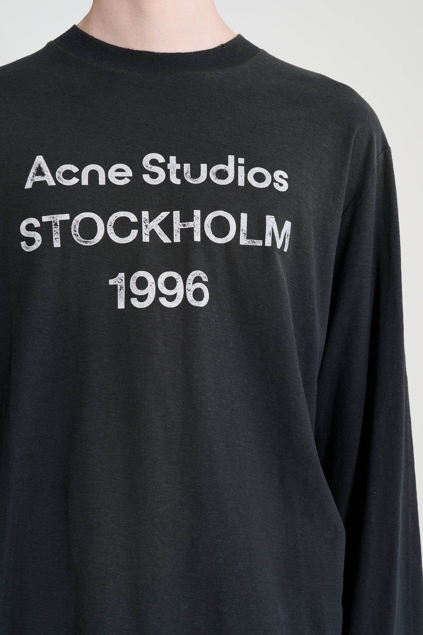 Acne Studios 1996 Long Sleeve T-shirt Faded Black
