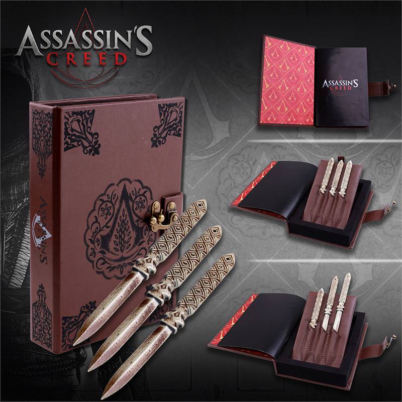 Assassin Creed Aguilar 3 Pc Throwing Knives Set Replica Official Licensed - TOPHATTER'S ARMORY DEALS
