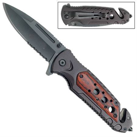 All American Tactical Spring Assisted Pocket Folding Emergency Knife