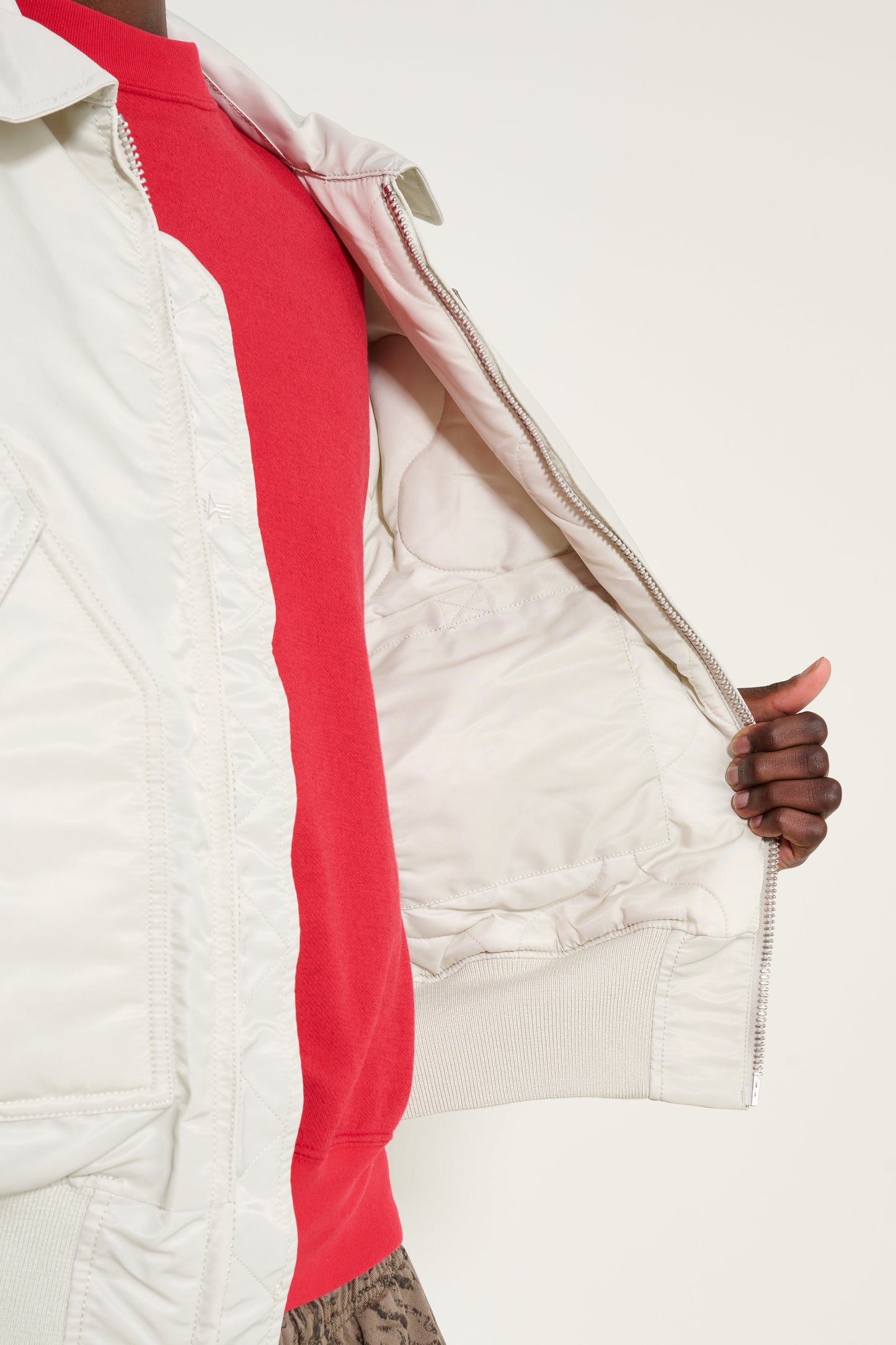 Alpha Industries CWU-45 Heritage Bomber Jacket Stone