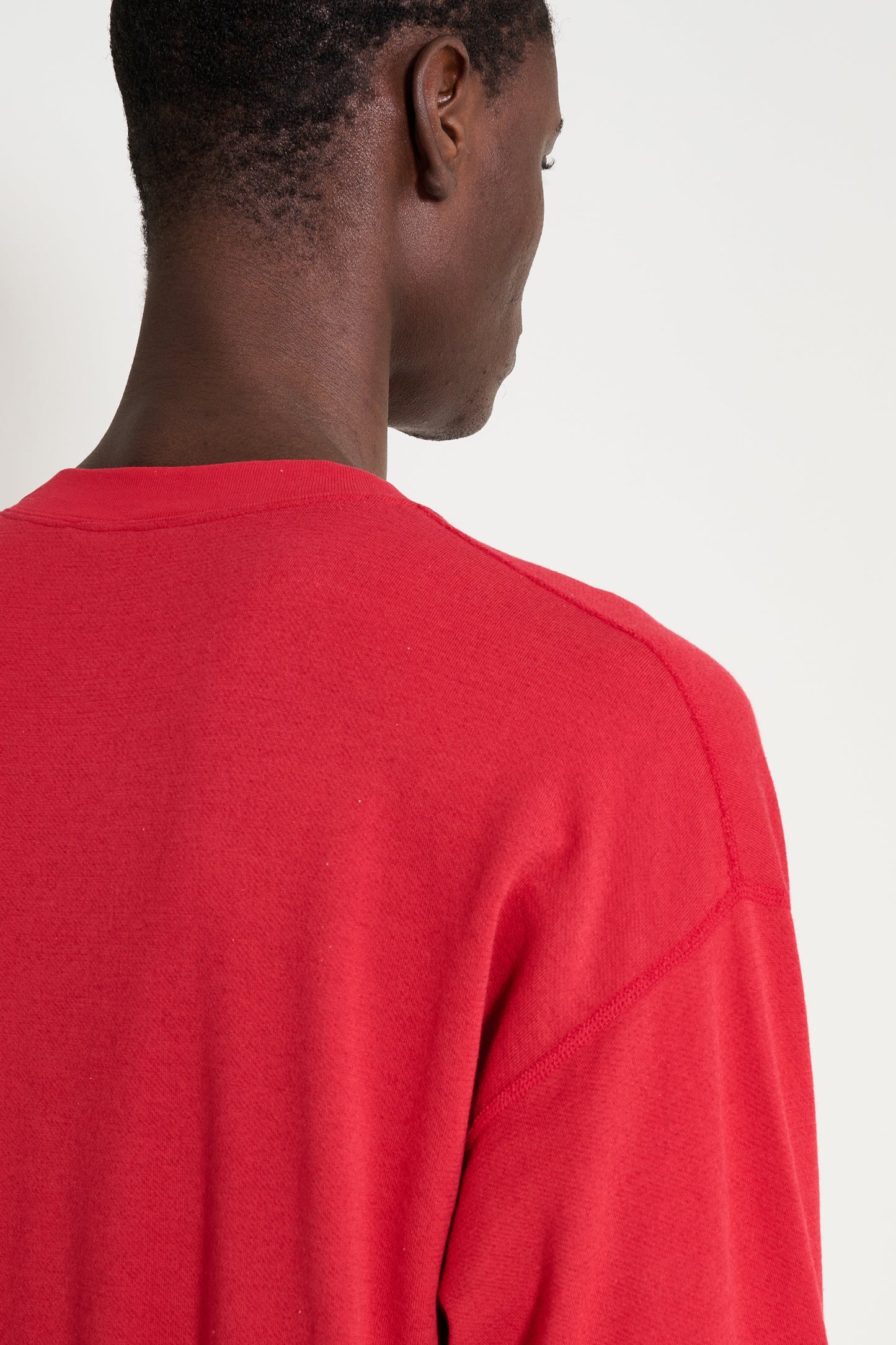 Auralee High Twist Light Sweat P/O Red
