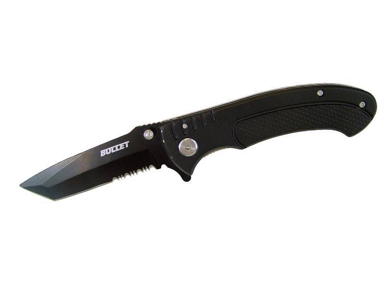 BULLET Tanto Blade Spring Assisted Opening Knife