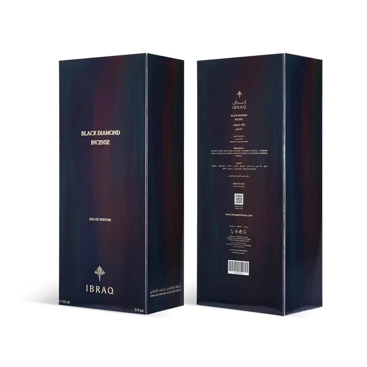 Ibraq Black Diamond Incense Eau De Parfum 150ml Spray