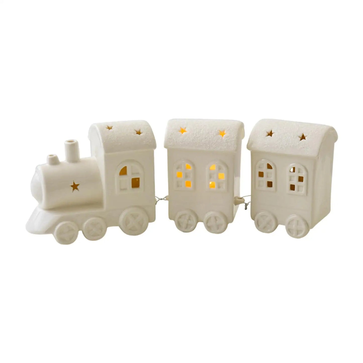 Lighted Christmas Train Decor