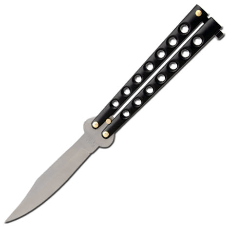Classical Looking Black Butterfly Knife - TOPHATTER'S ARMORY DEALS