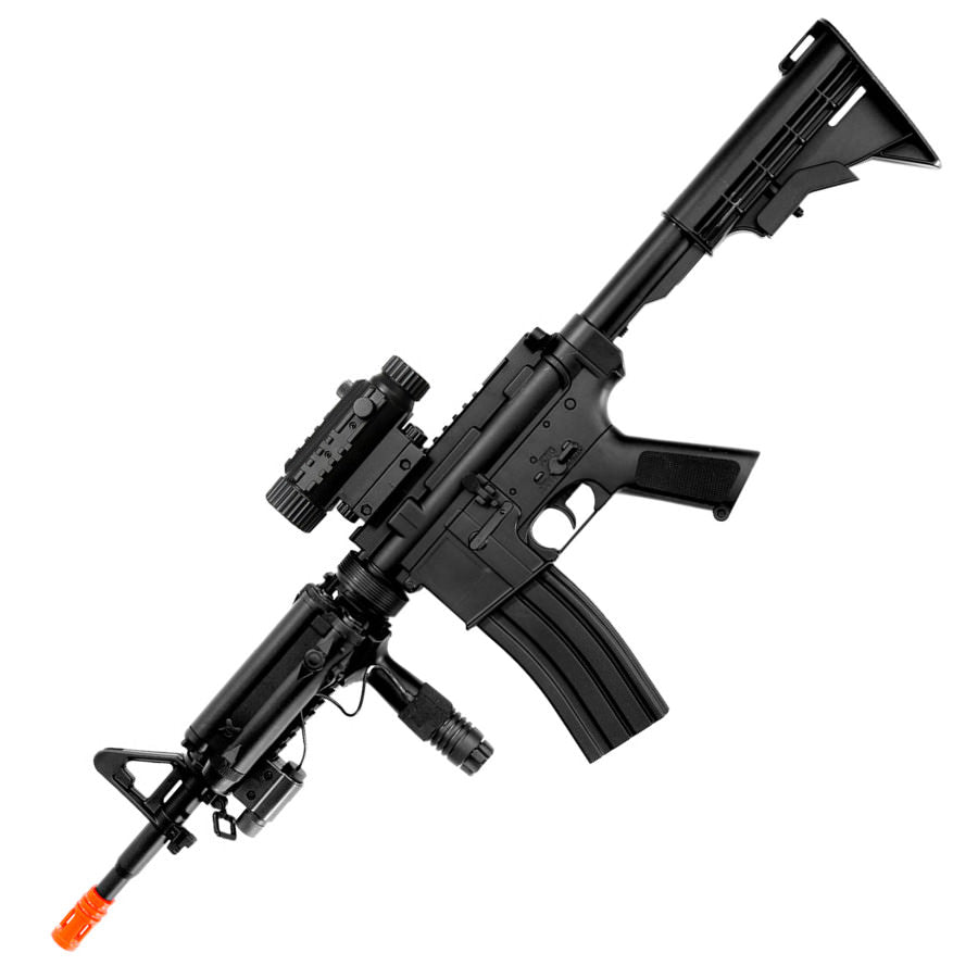 Full Auto M4 Rifle Electric Airsoft Gun D92h & laser - TOPHATTER'S ARMORY DEALS