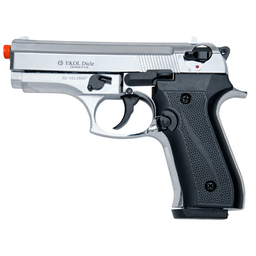 VCougar 8000 Front Firing Blank Gun - Dicle Chrome Finish - TOPHATTER'S ARMORY DEALS