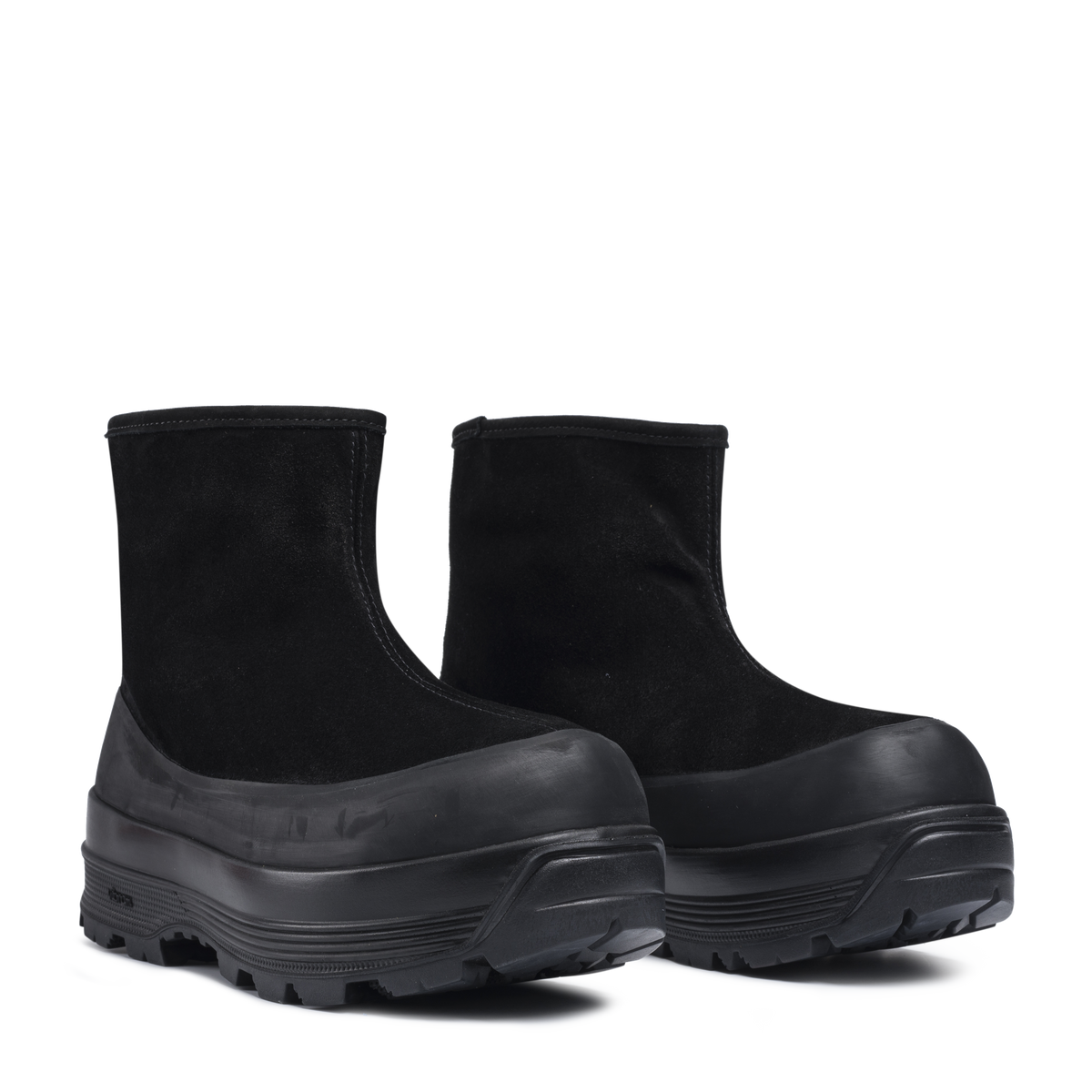 Badia Shearling Black Suede M