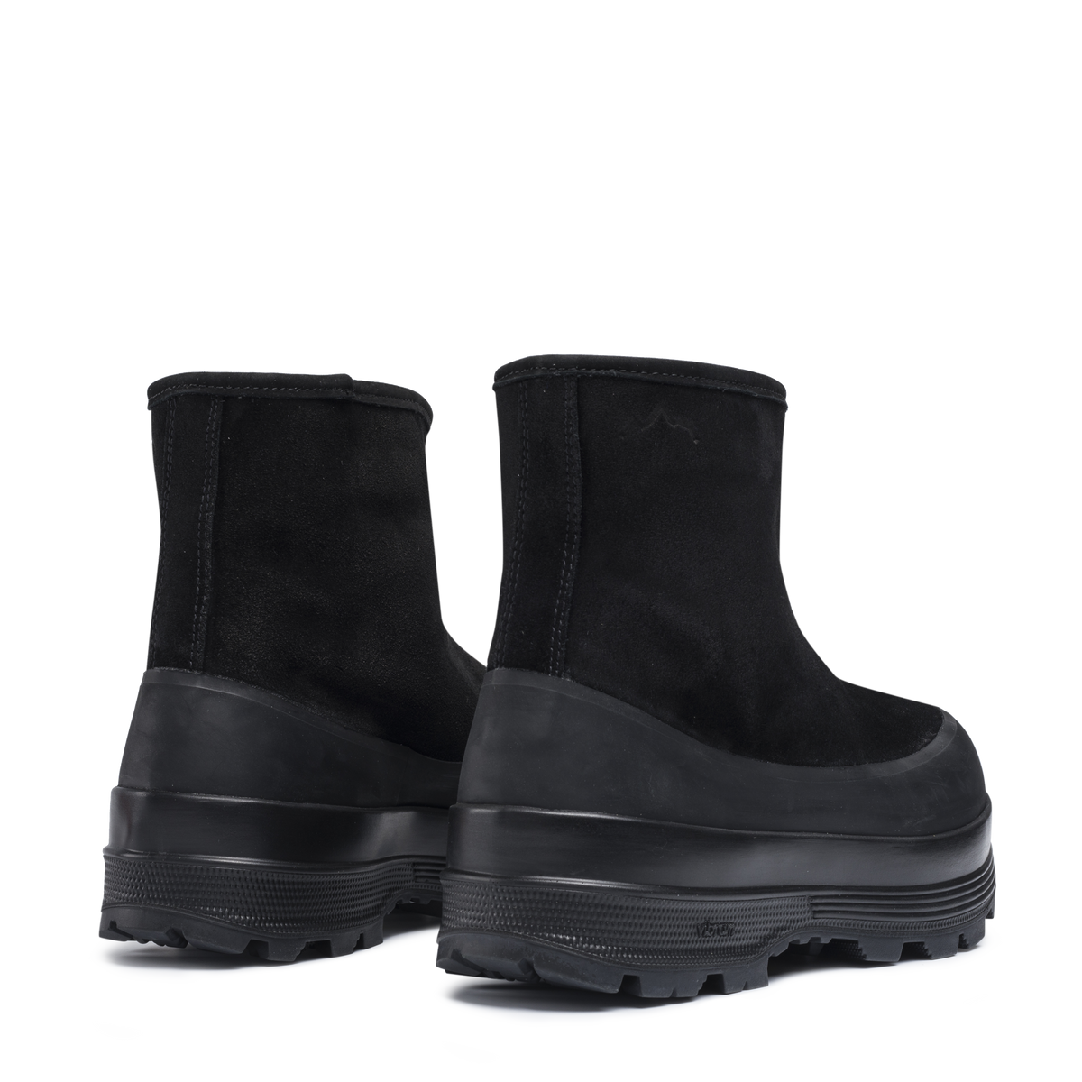 Badia Shearling Black Suede M