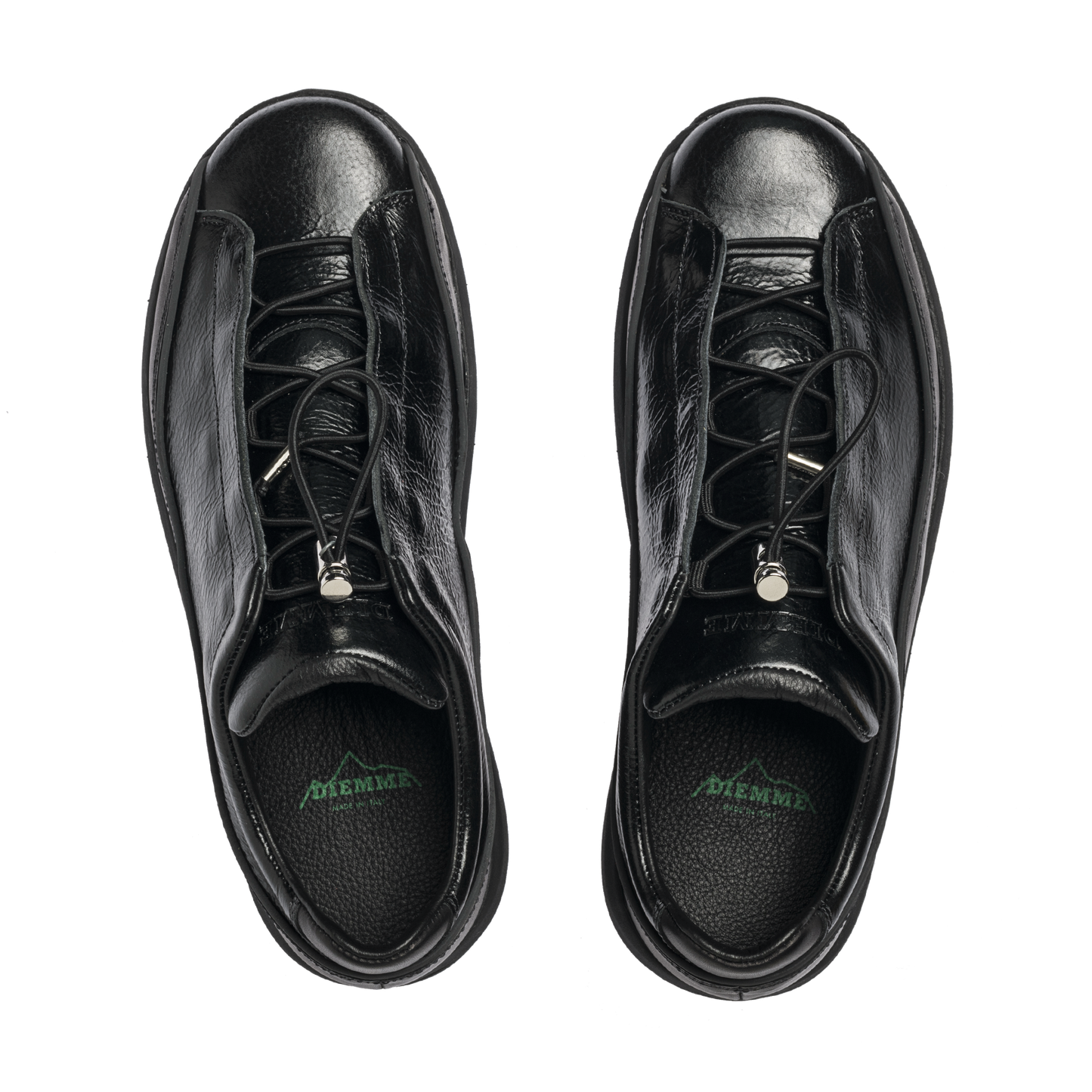 Licata Black Crackled Patent Leather W