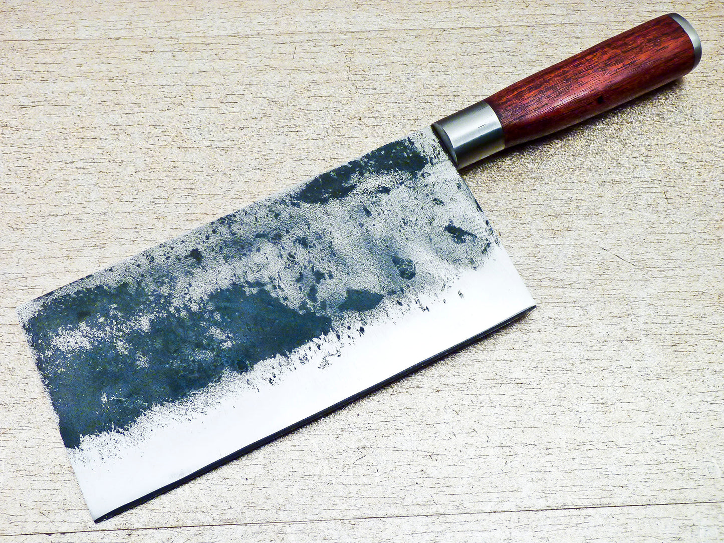 Handmade Forged Carbon Steel Kitchen Chef Cleaver Knife 13"