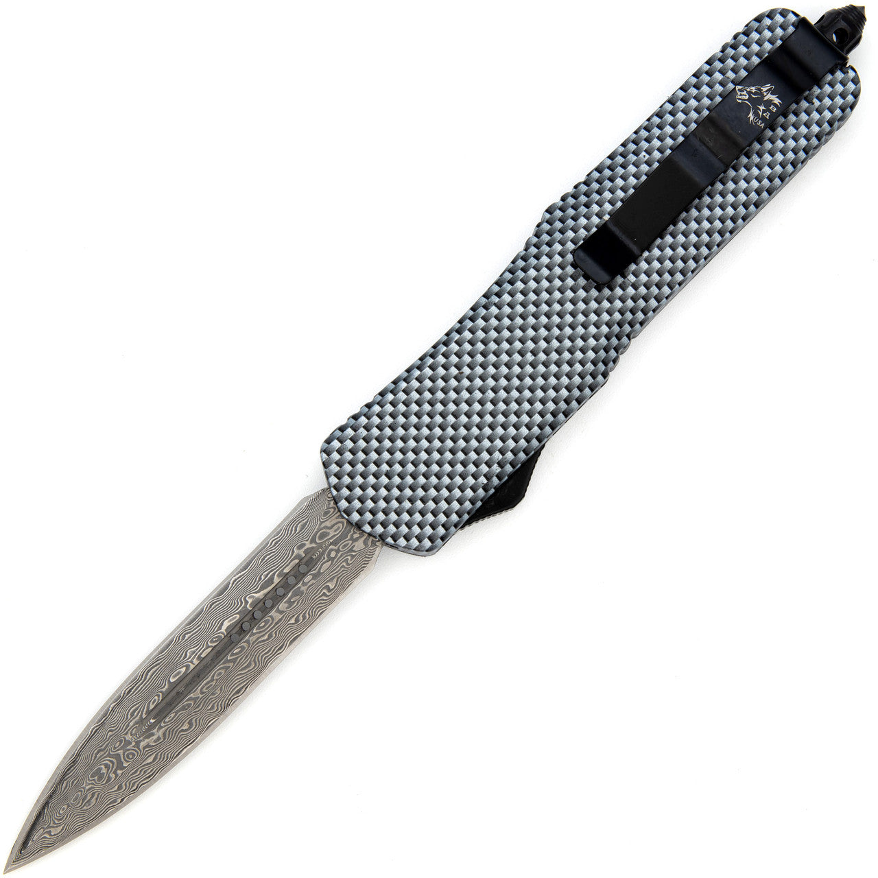 9" Free Runner Damascus OTF Out the Front Automatic Knife