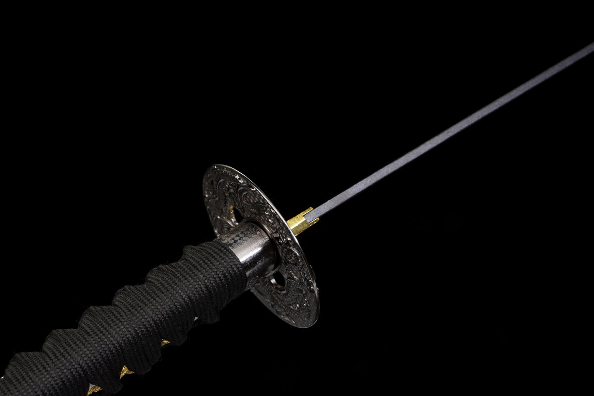 The Last Samurai - Display (Straight) Katana (Black Blade)