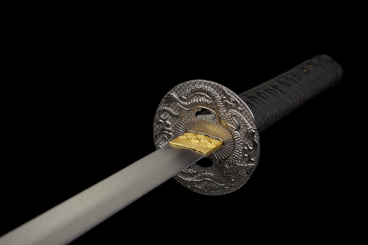 The Last Samurai - Display (Straight) Katana (Black Blade)