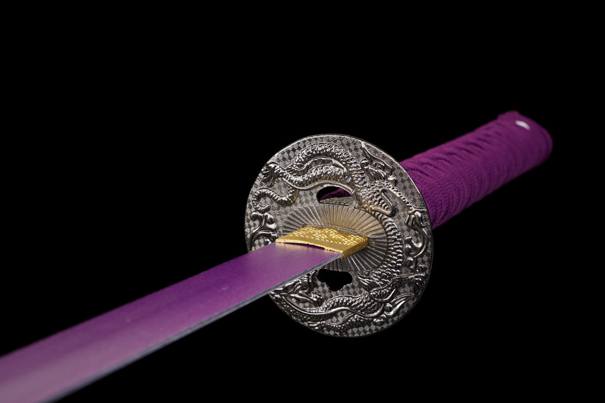 The Last Samurai - Display (Straight) Katana (Purple Blade)