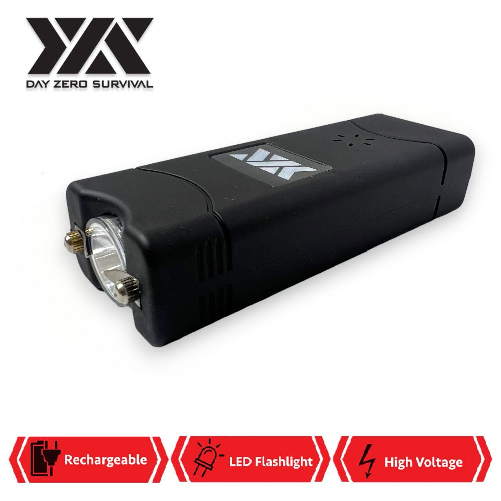 DZS Rechargeable Self Defense Mini Stun Gun With FlashLight and Panic Alarm - TOPHATTER'S ARMORY DEALS