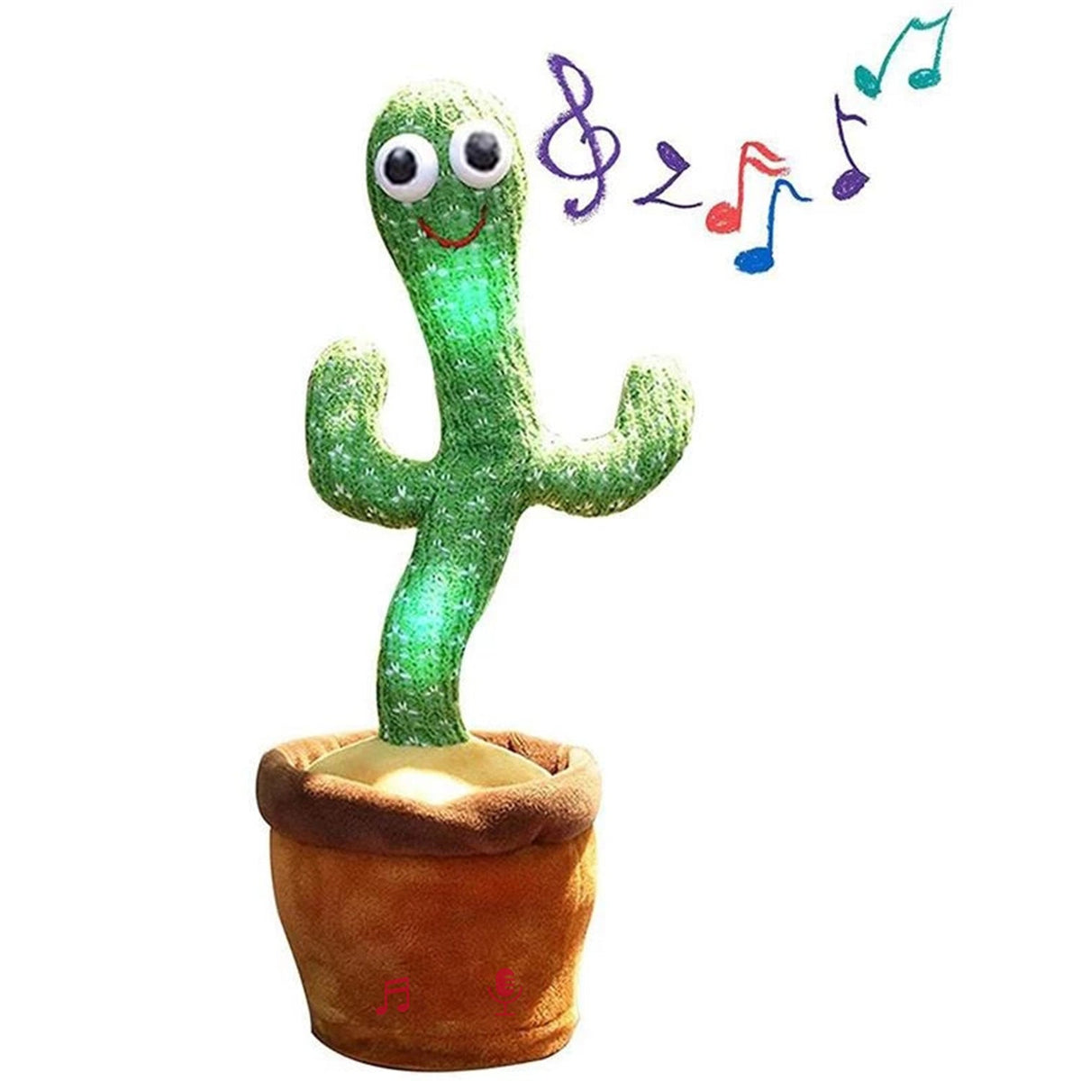 Dancing Cactus Mimicking Toy, USB-C Rechargeable