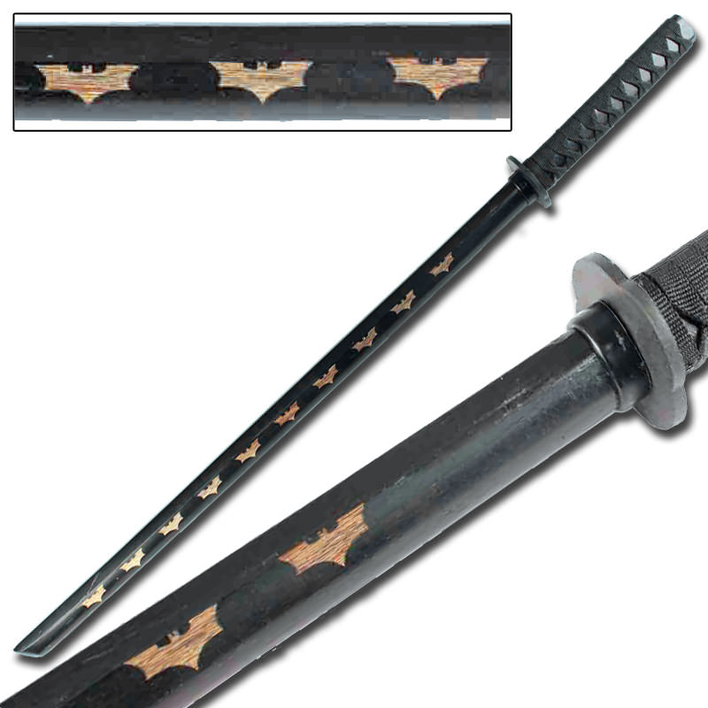 Dark Night Rises Bokken Black - TOPHATTER'S ARMORY DEALS