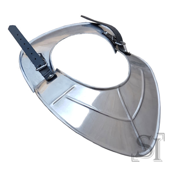 Medieval Gorget Neck Plate Armor 18 Gauge Steel