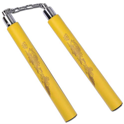 Dragon Practice Foam Nunchaku Yellow - TOPHATTER'S ARMORY DEALS