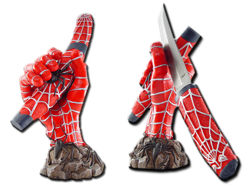 Spider Fury Venom Tanto Dagger Knife 12 Inches Overall With Stand