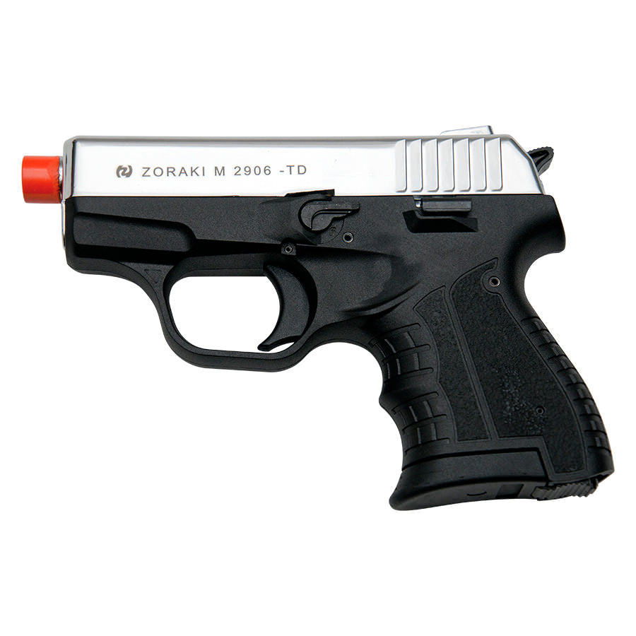 Zoraki M2906 Chrome Finish 9mm Front Firing Blank Gun Semi Automatic Pistol - TOPHATTER'S ARMORY DEALS