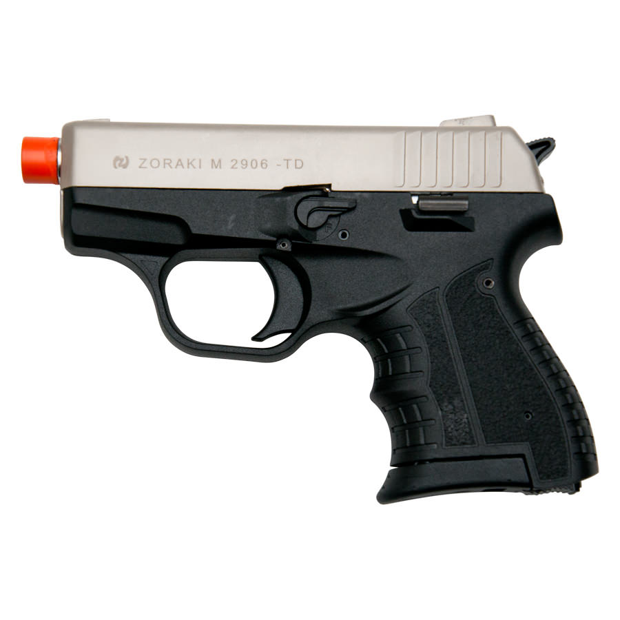 Zoraki M2906 Satin Finish 9mm Front Firing Blank Gun Semi Automatic Pistol