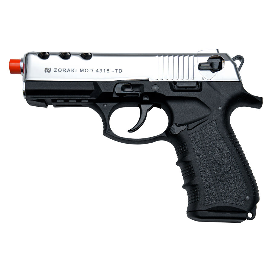 Zoraki 4918 Chrome Finish Front Firing Blank Gun