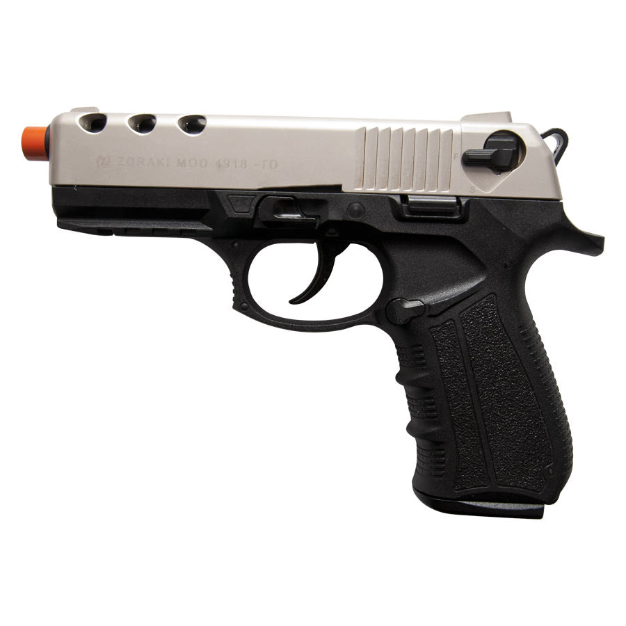 Zoraki 4918 Satin Finish Front Firing Blank Gun - TOPHATTER'S ARMORY DEALS