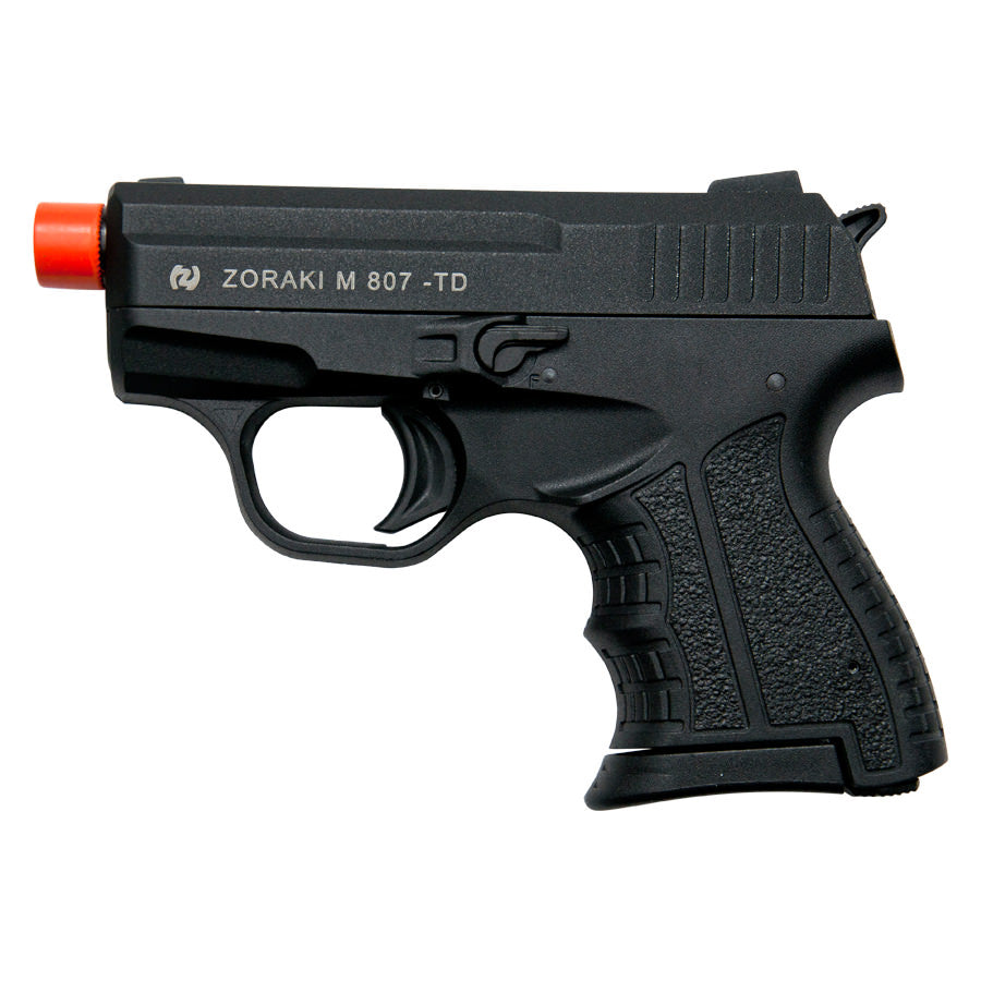 Zoraki M807 Black Finish - 8MM Front Firing Blank Pistol Semi-Auto Gun - TOPHATTER'S ARMORY DEALS
