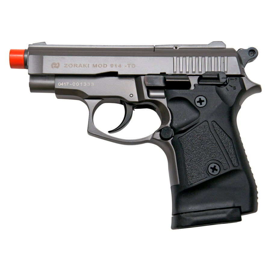 Zoraki Front Fire Fume Finish M914 Full Auto 9mm Blank Gun Machine Pistol - TOPHATTER'S ARMORY DEALS