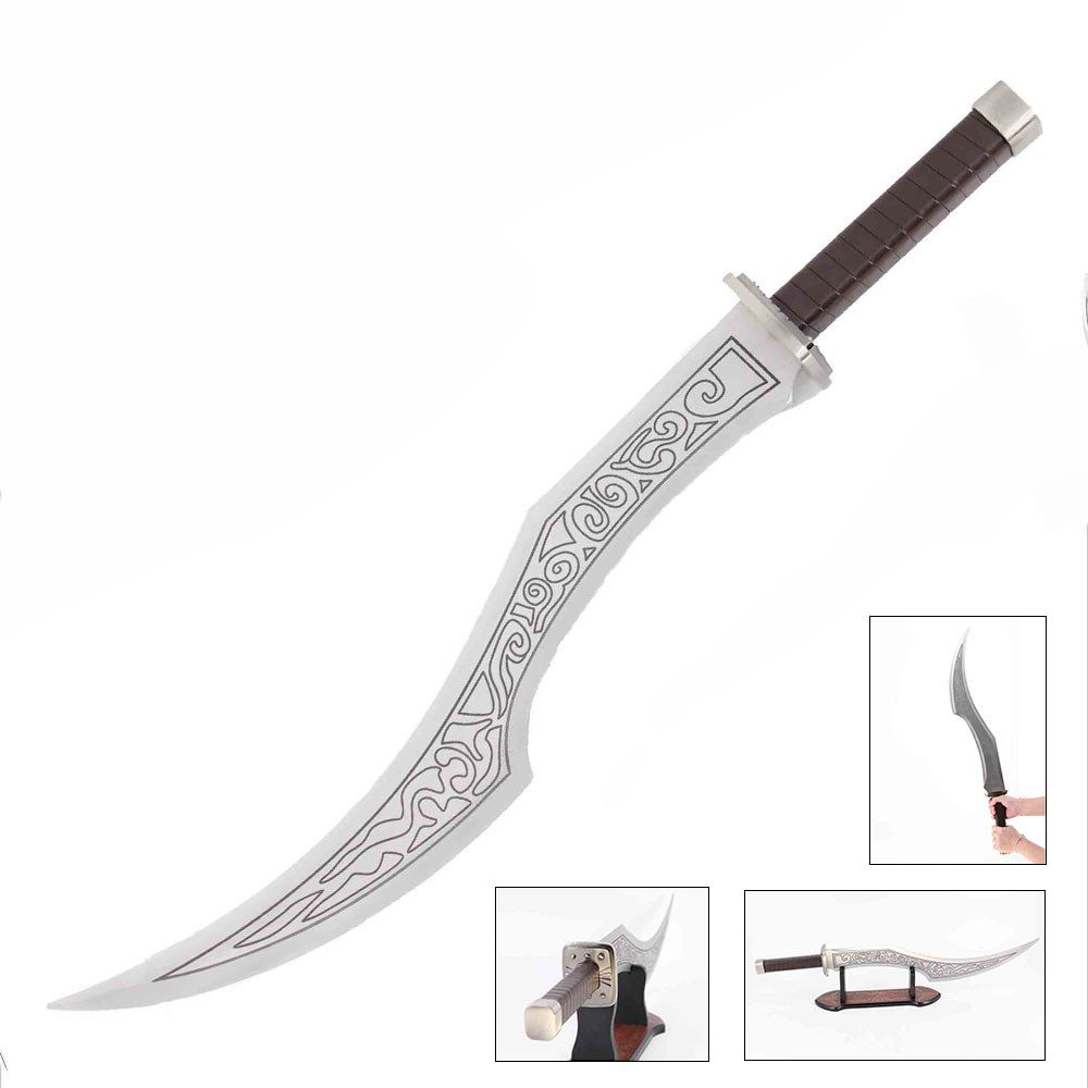 30" The Sinister Blade Fantasy Sword With Display Top Stand