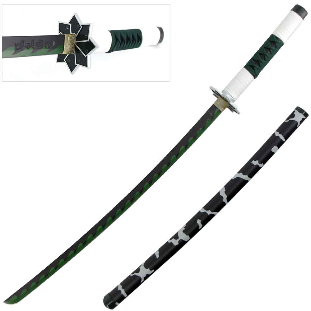 39.5" Steel Sanemi Shinazugawa Nichirin Katana Samurai Sword - TOPHATTER'S ARMORY DEALS