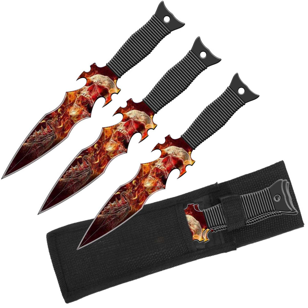 Ghost Rider US Flag Throwing Knives Set - Set of 3 Throwers - TOPHATTER'S ARMORY DEALS