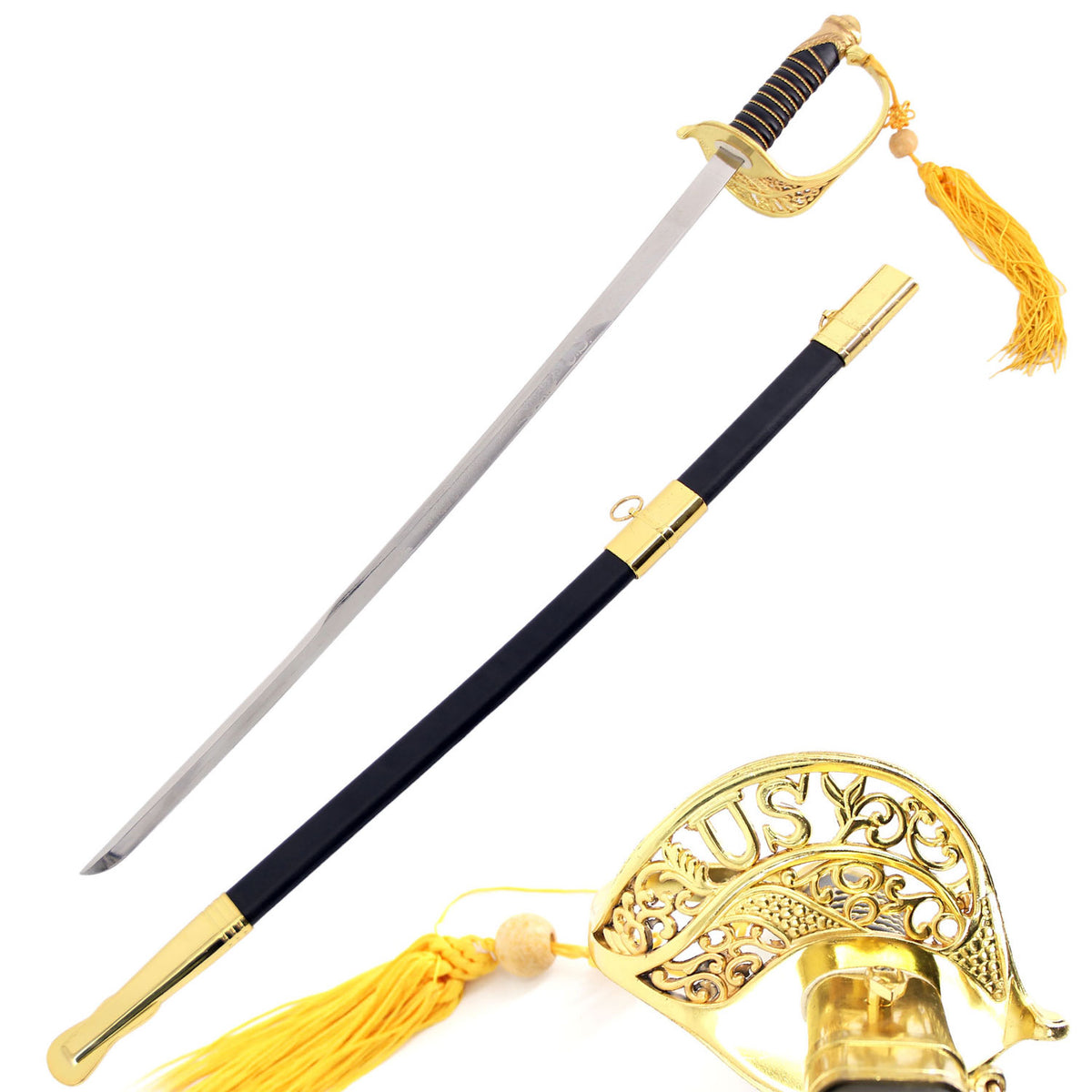 US Military Cavalry Saber Sword Union Civil War Officer Replica Saber - TOPHATTER'S ARMORY DEALS