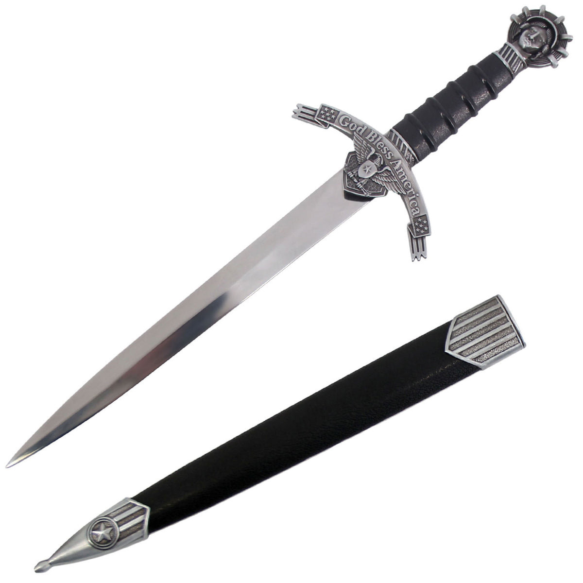 14.25 Inch Liberty USA Dagger with Scabbard - TOPHATTER'S ARMORY DEALS