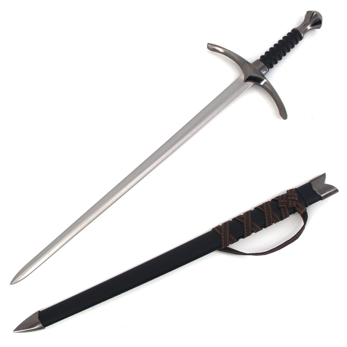 24 Inch Steel Short Sword with Scabbard - TOPHATTER'S ARMORY DEALS