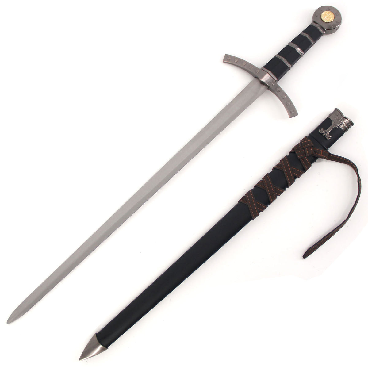 24 Inch Medieval Knights of Templar Dagger Crusader Short Arming Sword - TOPHATTER'S ARMORY DEALS