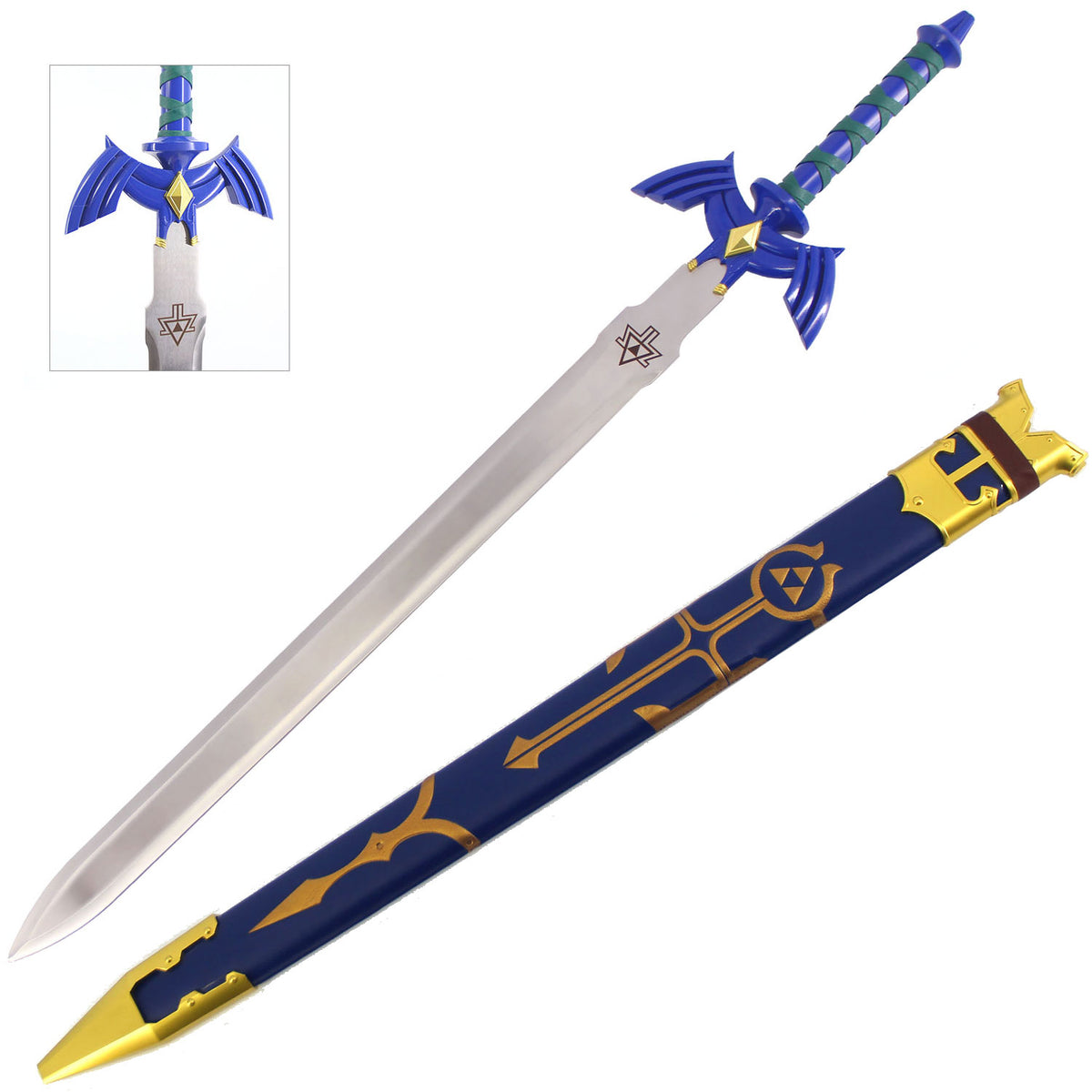 Stainless Steel Master Long Sword Link Hyrule Knight Fantasy Video Game Prop - TOPHATTER'S ARMORY DEALS