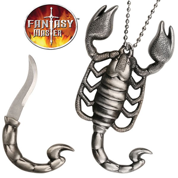 Scorpion Necklace With Hidden Knife