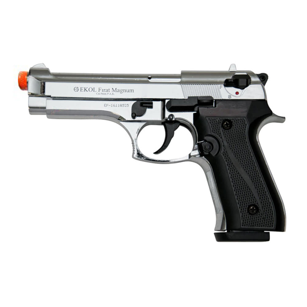 V92F Chrome Finish - Firat Magnum Front Firing Blank Gun - TOPHATTER'S ARMORY DEALS